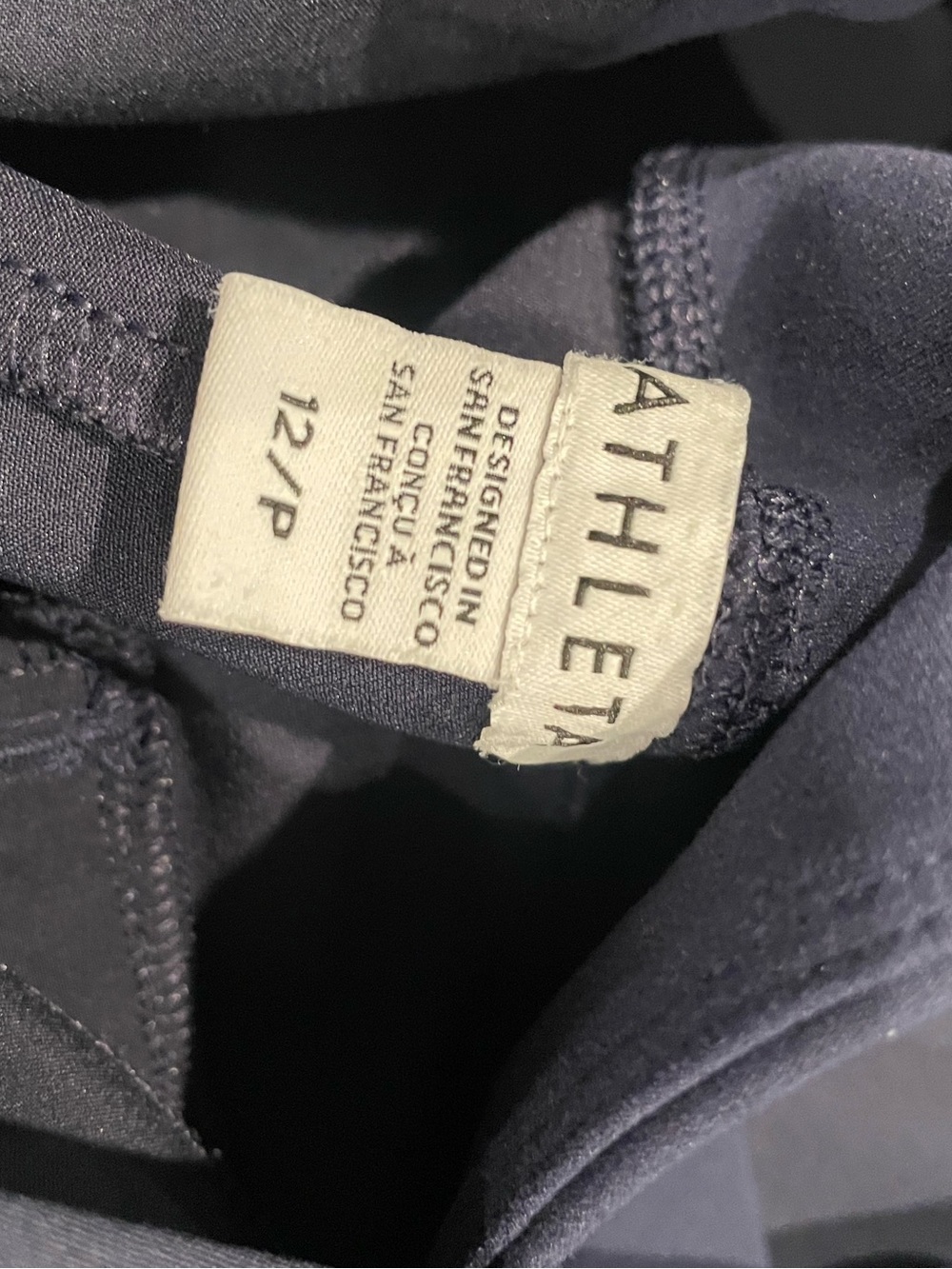 ATHLETA Endless Pant in NAVY size 12 Petite - Picture 9 of 11
